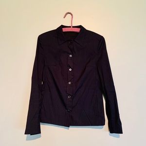 PRADA dark navy button down